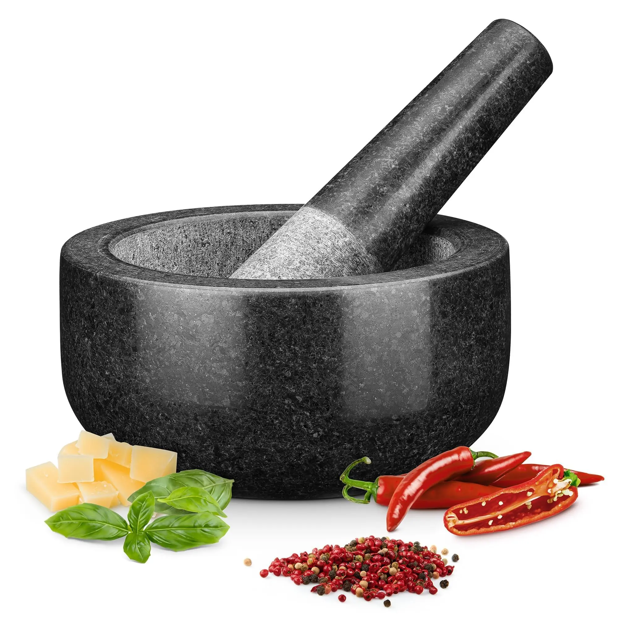 Mortar Pestle Granite - Mortar and Pestle Set Premium Solid