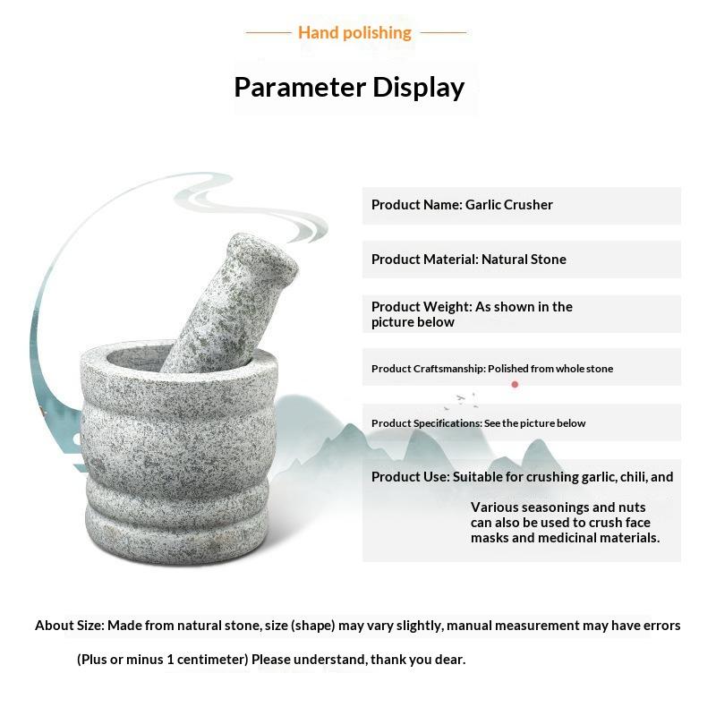 Natural Granite Mortar and Pes - Mortar Pestle Granite recension och pris