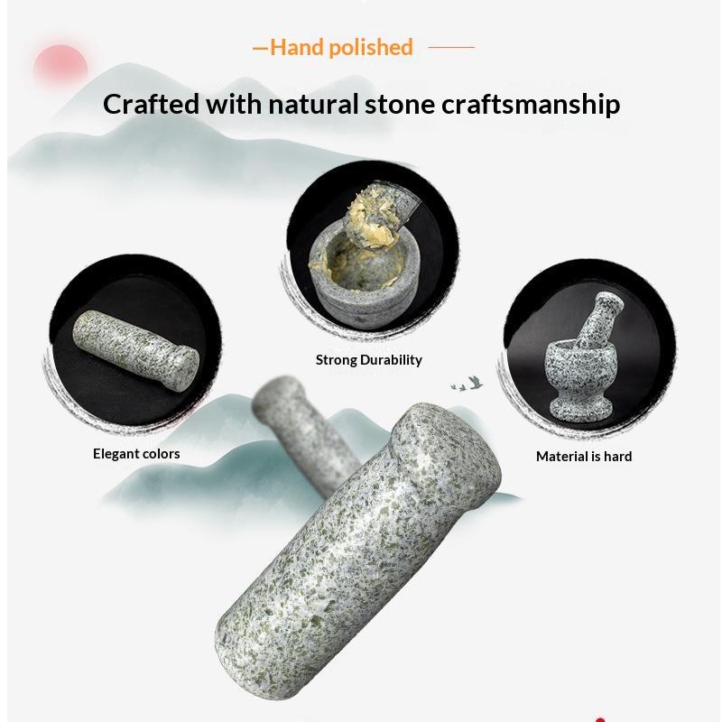 Natural Granite Mortar and Pes - Mortar Pestle Granite recension och pris
