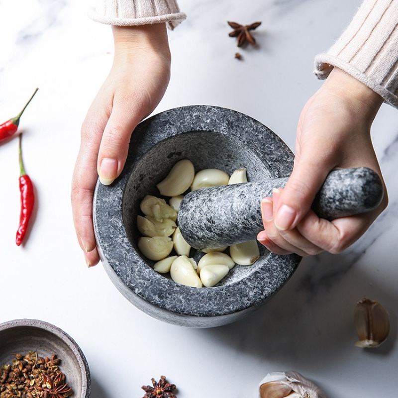 Mortar and Pestle Set Heavy Na - Mortar Pestle Granite recension och pris