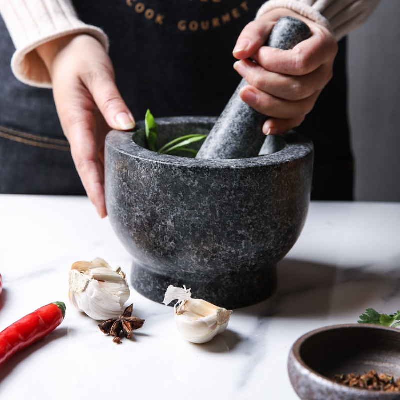 Mortar and Pestle Set Heavy Na - Mortar Pestle Granite recension och pris