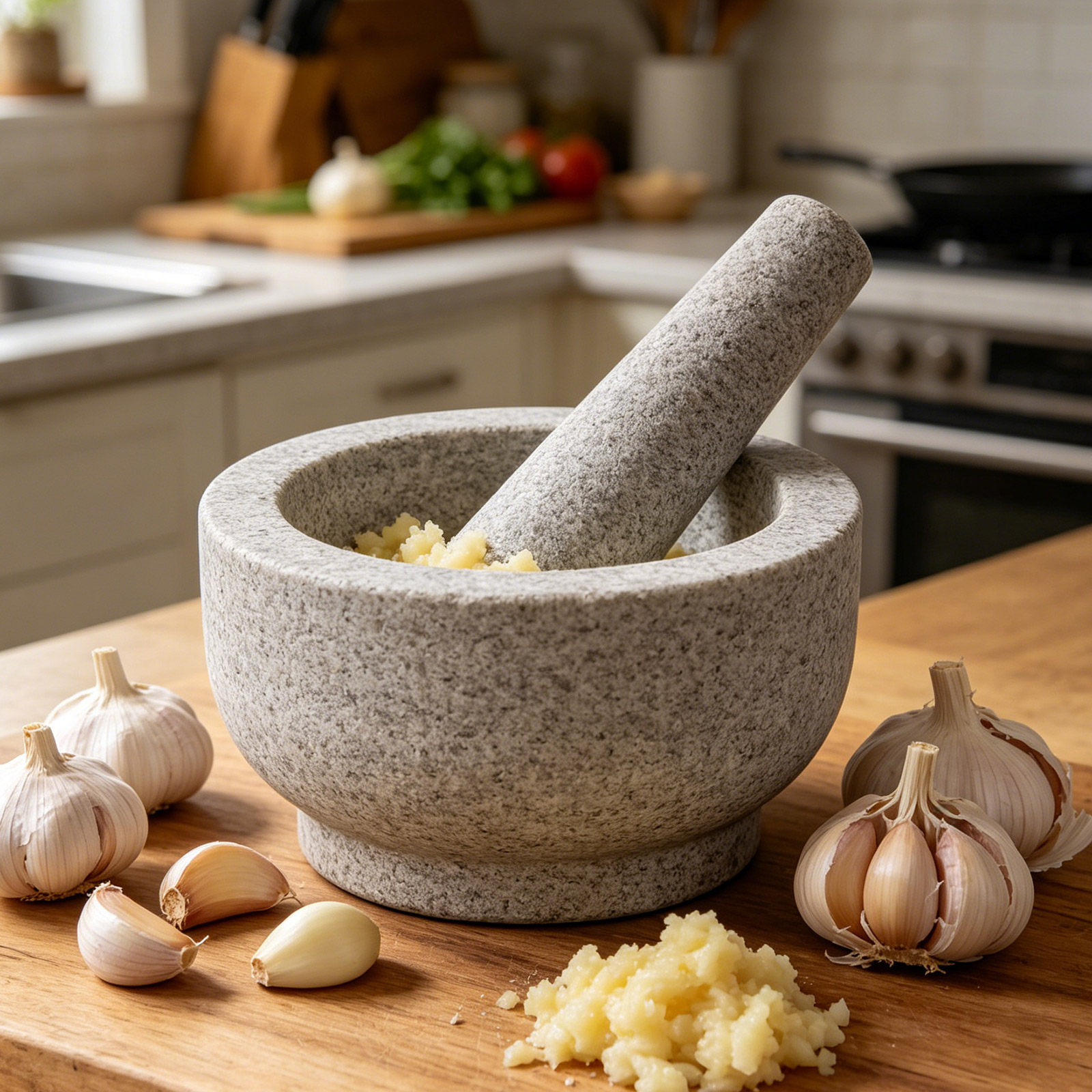 Grinding Stone Pestle Garlic T - Mortar Pestle Granite recension och pris