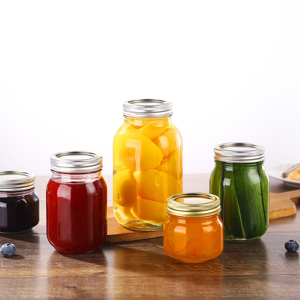 1000ML Glass Mason Jar with  L - Fermentation Crock recension och pris
