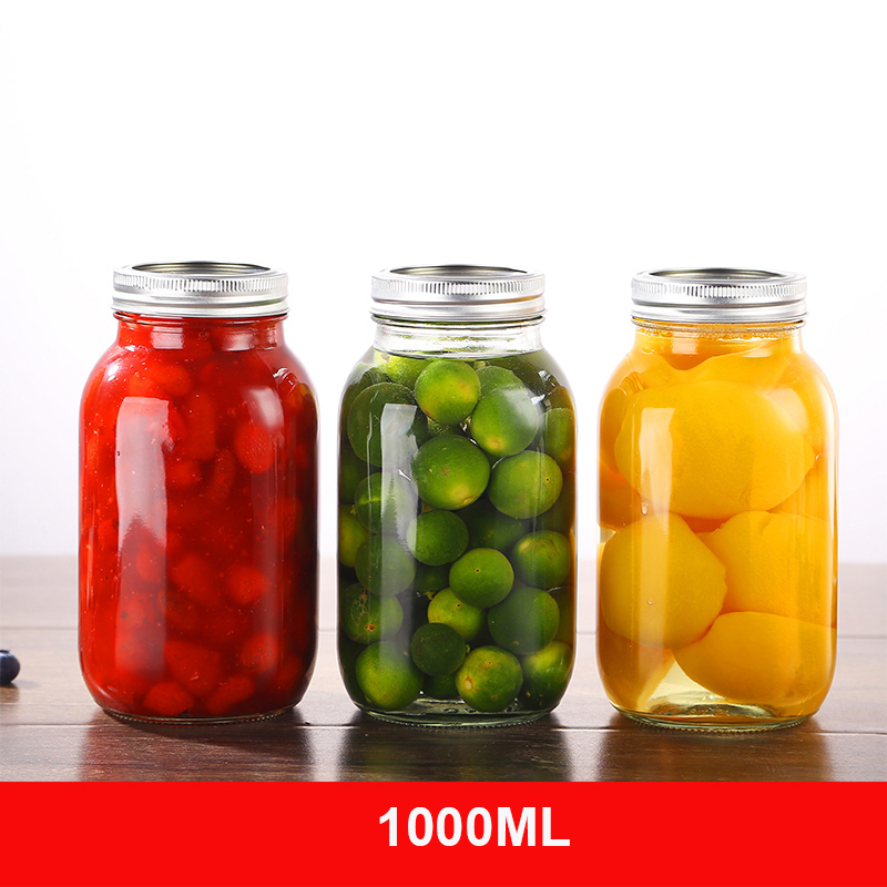 1000ML Glass Mason Jar with  L - Fermentation Crock recension och pris