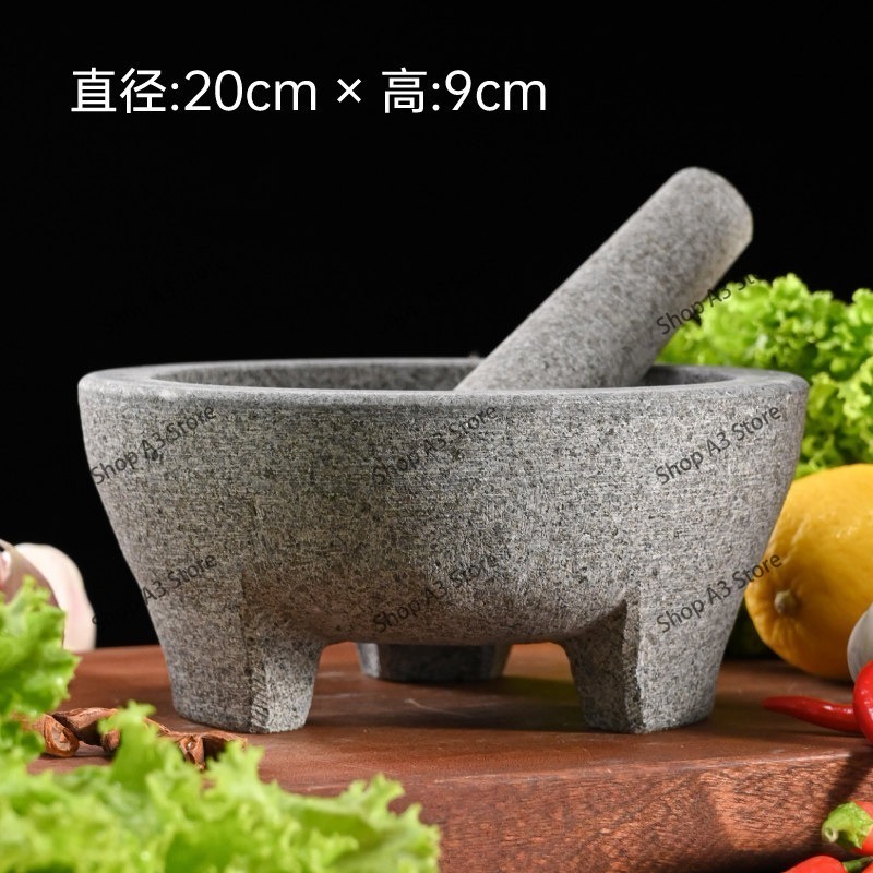 Natural Stone Granite Mortar P - Mortar Pestle Granite recension och pris