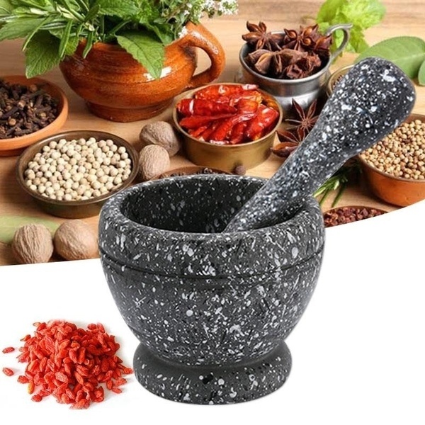 Grinder Mortar Grinding Bowl G - Mortar Pestle Granite recension och pris