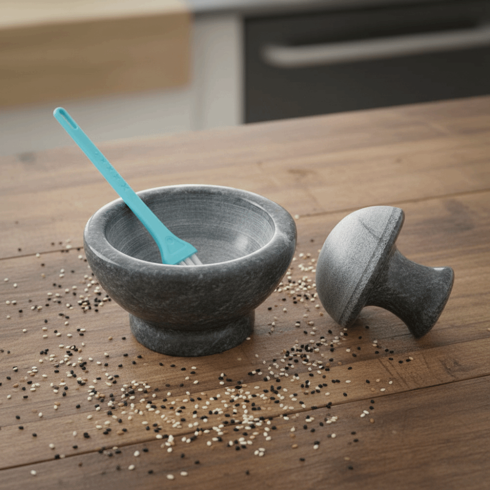 Garlic Press Manual Marble Gar - Mortar Pestle Granite recension och pris