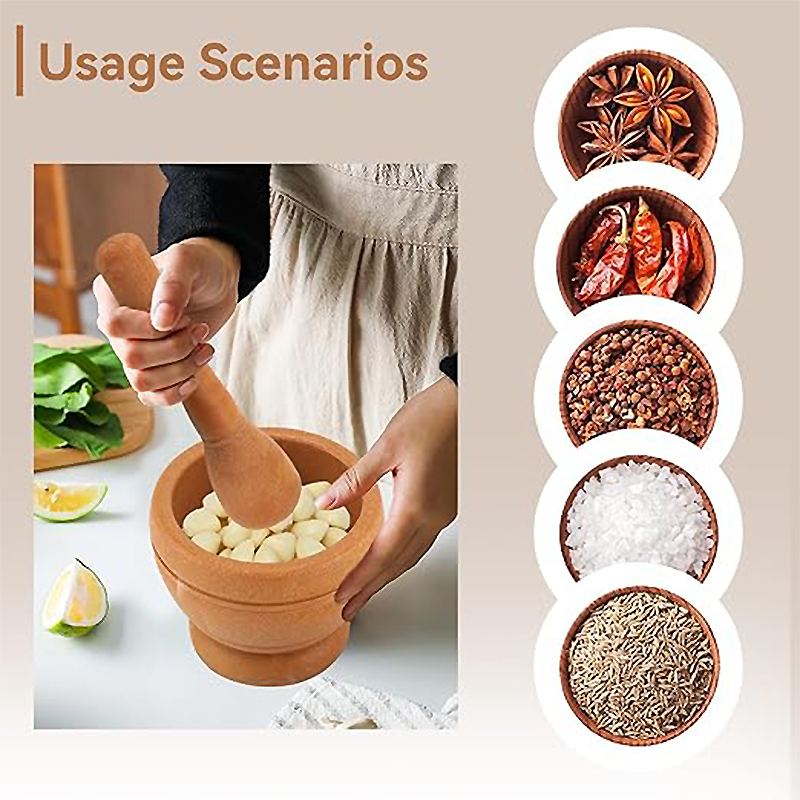 Household Grinder Pressing Gar - Mortar Pestle Granite recension och pris