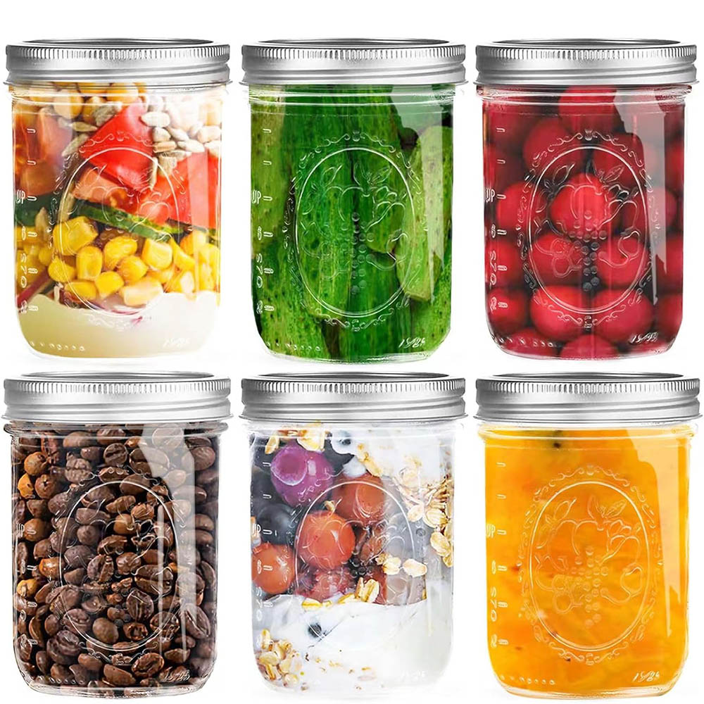 16oz Wide Mouth Mason Jars wit - Fermentation Crock recension och pris
